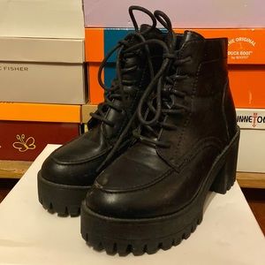 Platform Combat Boots